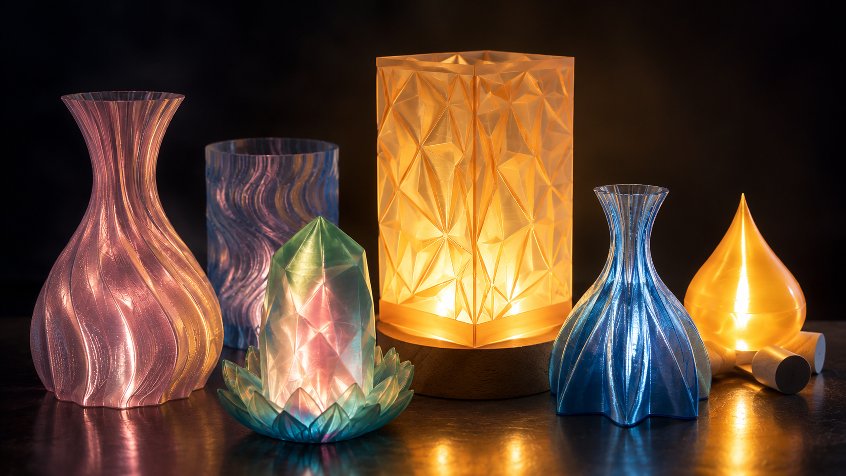 PLA Crystal: Add Light and Color to Your 3D Prints