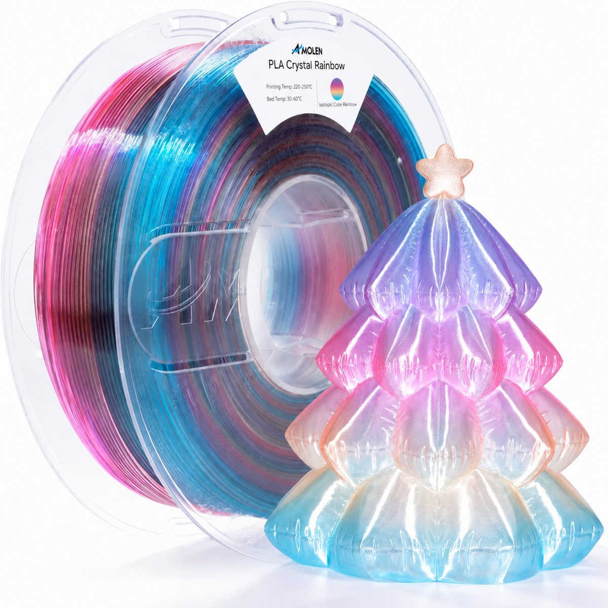 PLA Crystal-Transparent 1.75mm, 1KG/2.2LB
