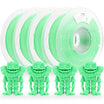 Amolen PLA Matte 1.75mm Wasabi Green filament bundle with 3D printed monster models, matte surface