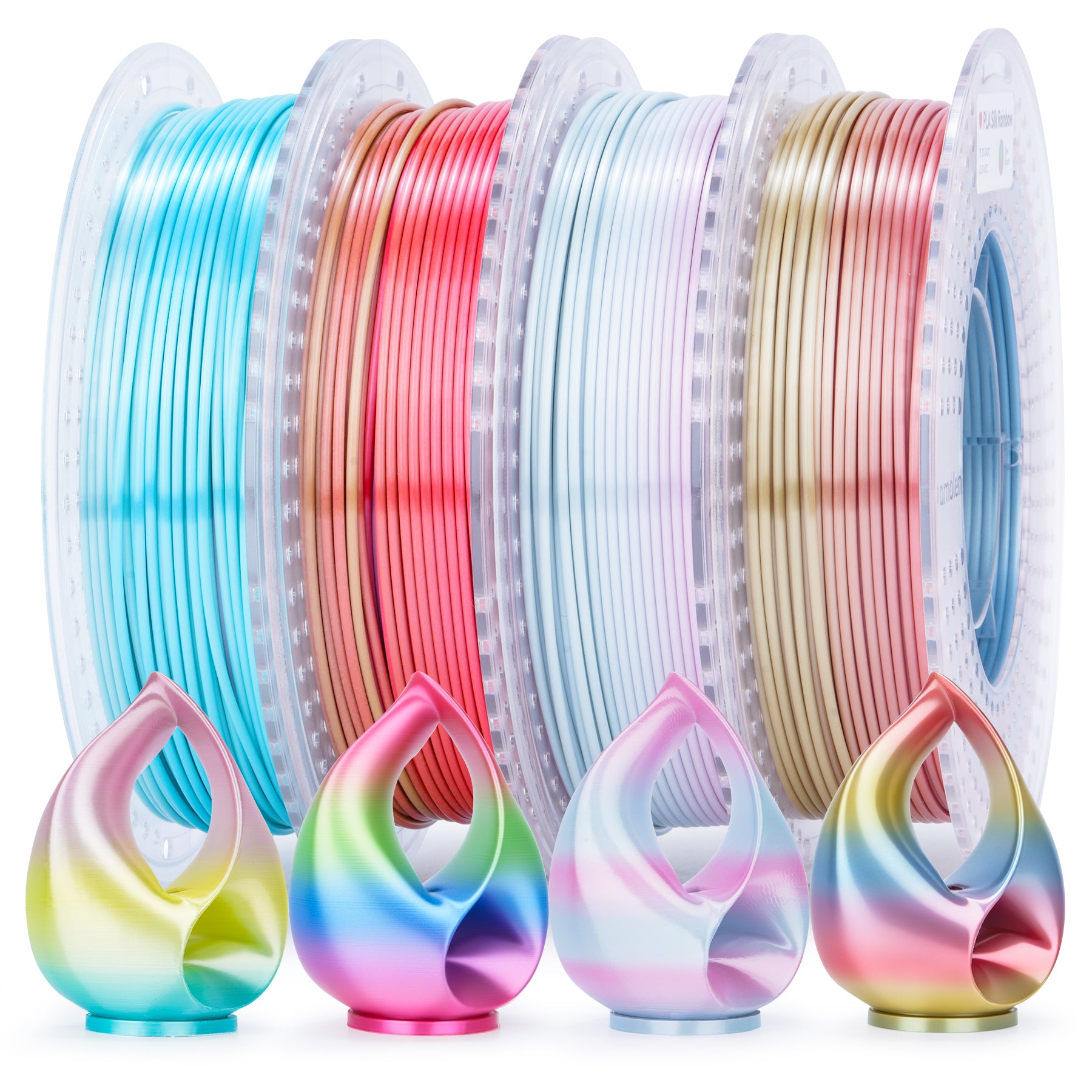 PLA Silk Rainbow Variety Pack (4x200g) - 1.75MM