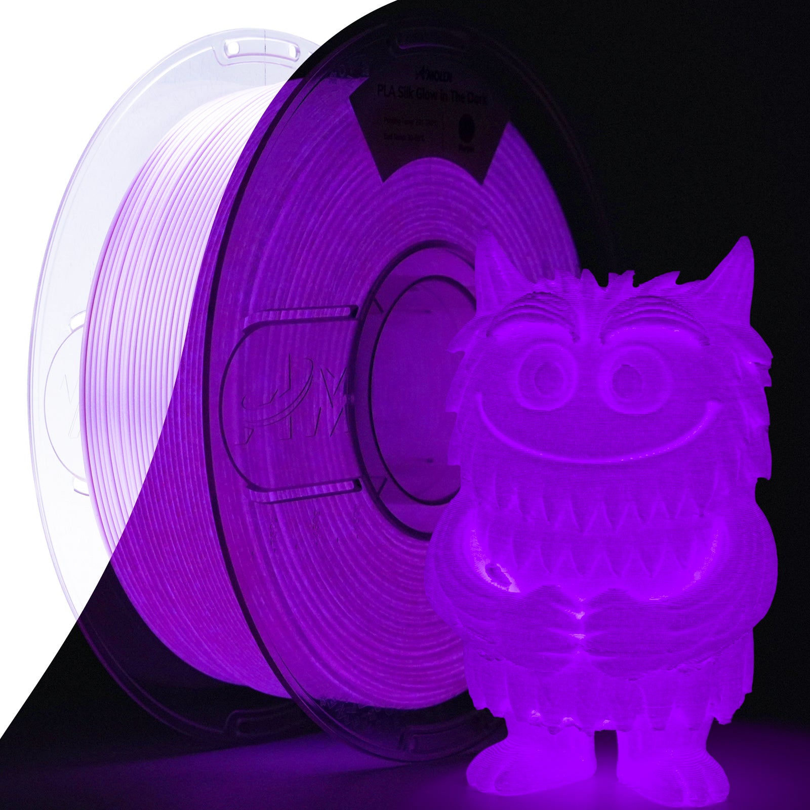 PLA Silk Glow In The Dark 1.75mm, 1KG/2.2LB