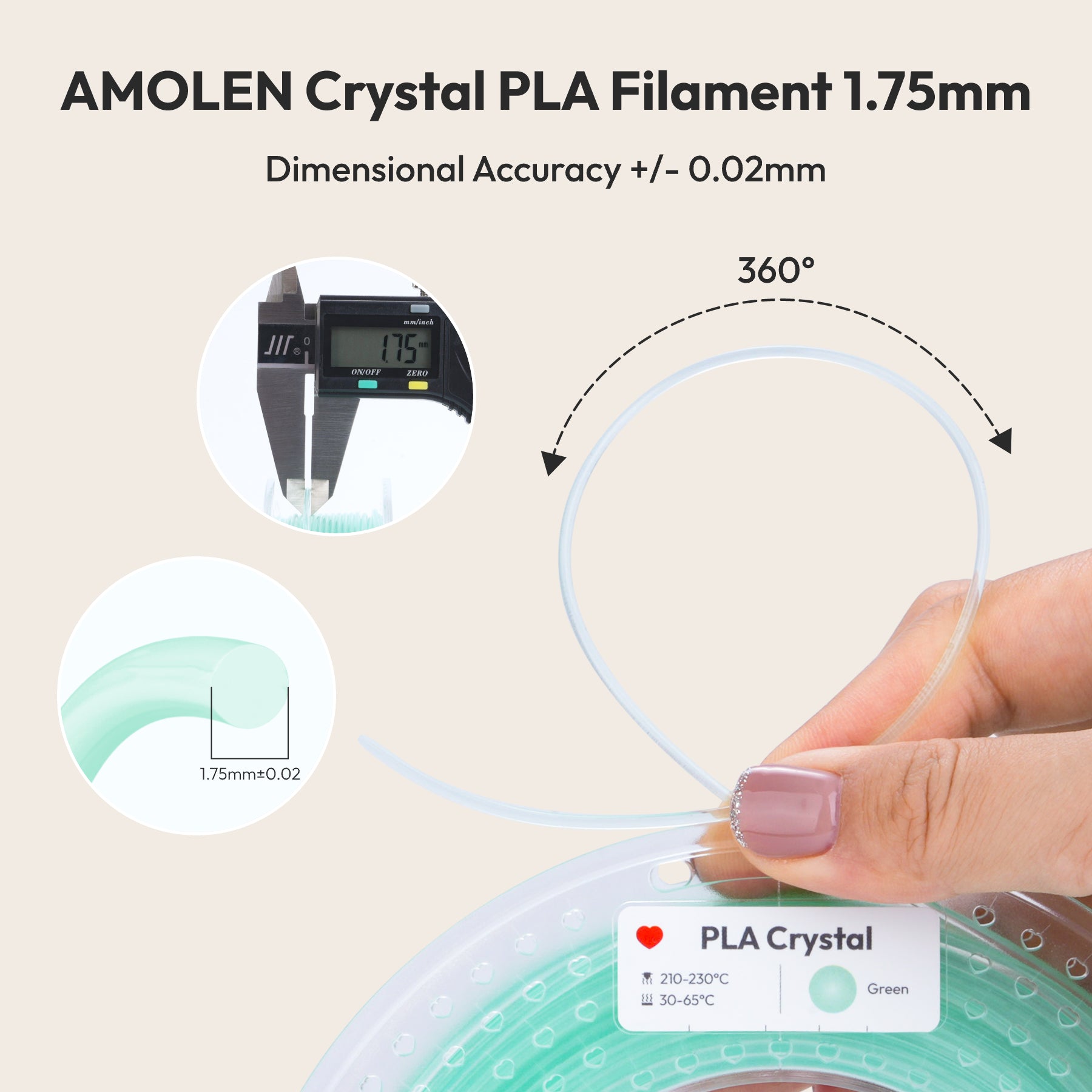 PLA Crystal-Transparent Gradient Variety Pack (4x200g)