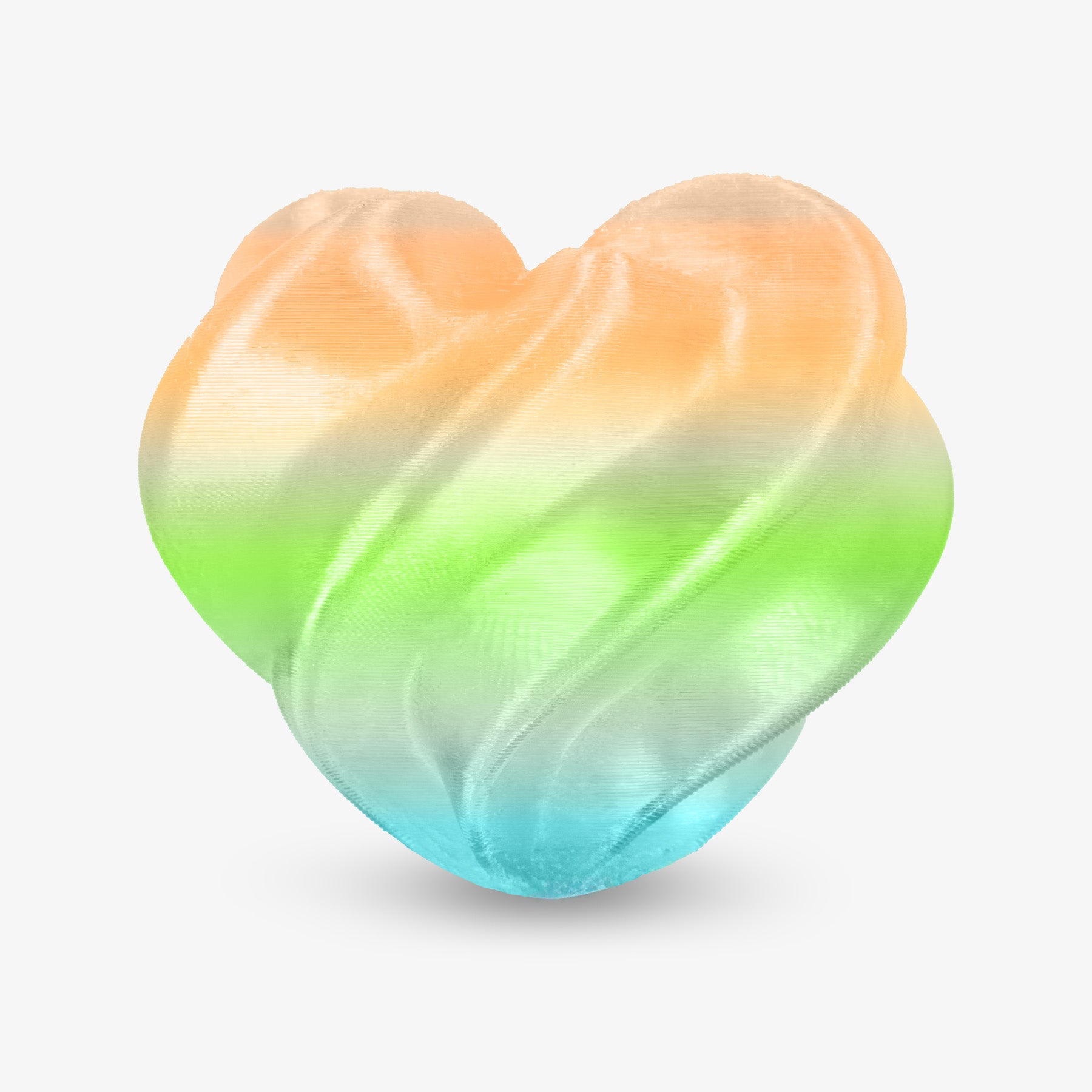 PETG Transparent Rainbow 1.75mm, 1KG/2.2LB