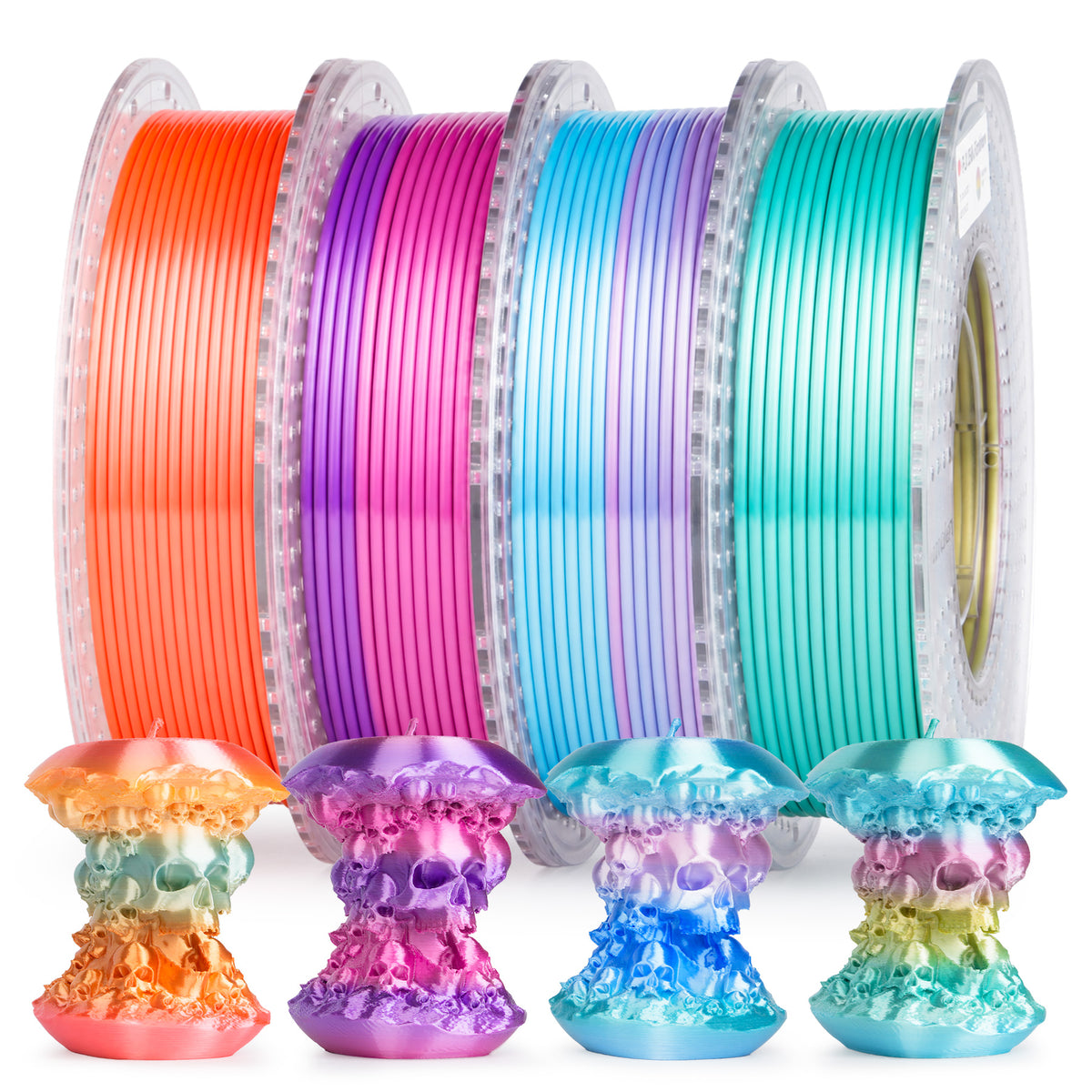 PLA Silk Rainbow Variety Pack (4x200g) - 1.75MM