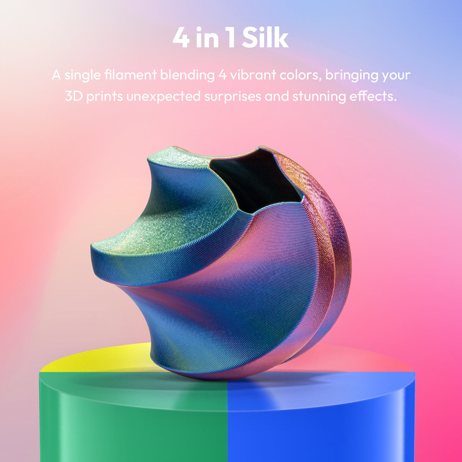 PLA Silk Quad Variety Pack (4x200g) - 1.75MM