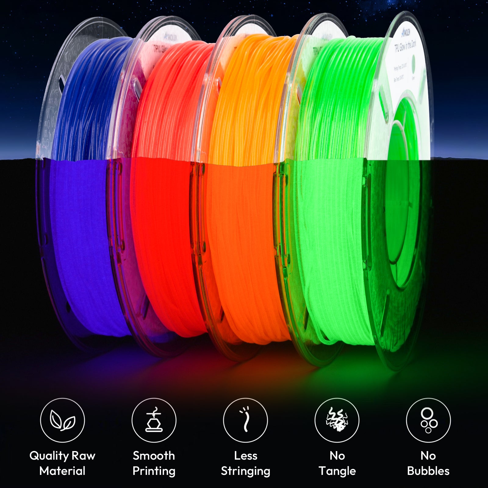 TPU Glow in the Dark Variety Pack (4x200g)