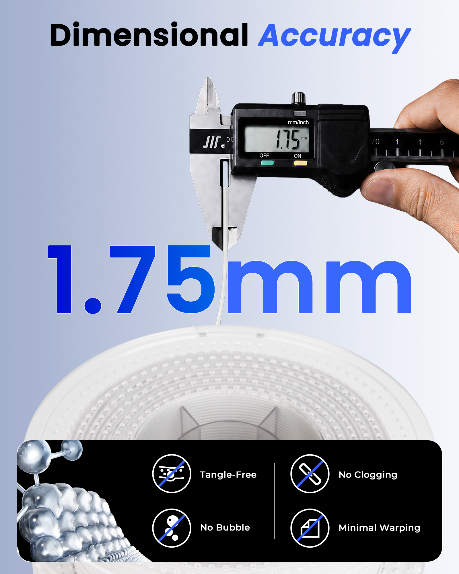 TPU Basic 9075A Filament 1.75mm, 800G