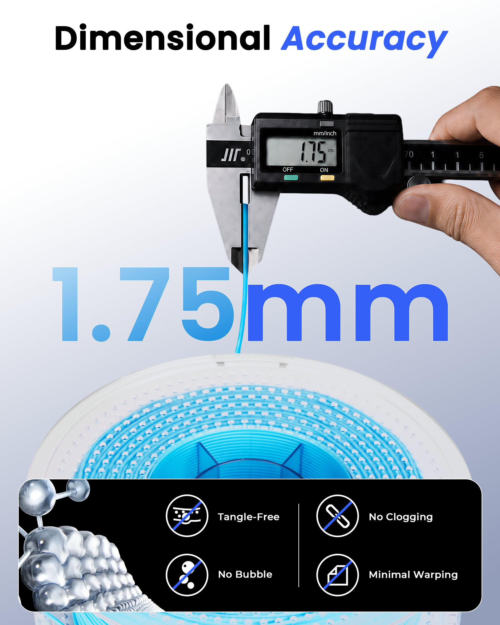 TPU Basic 9075A Filament 1.75mm, 800G
