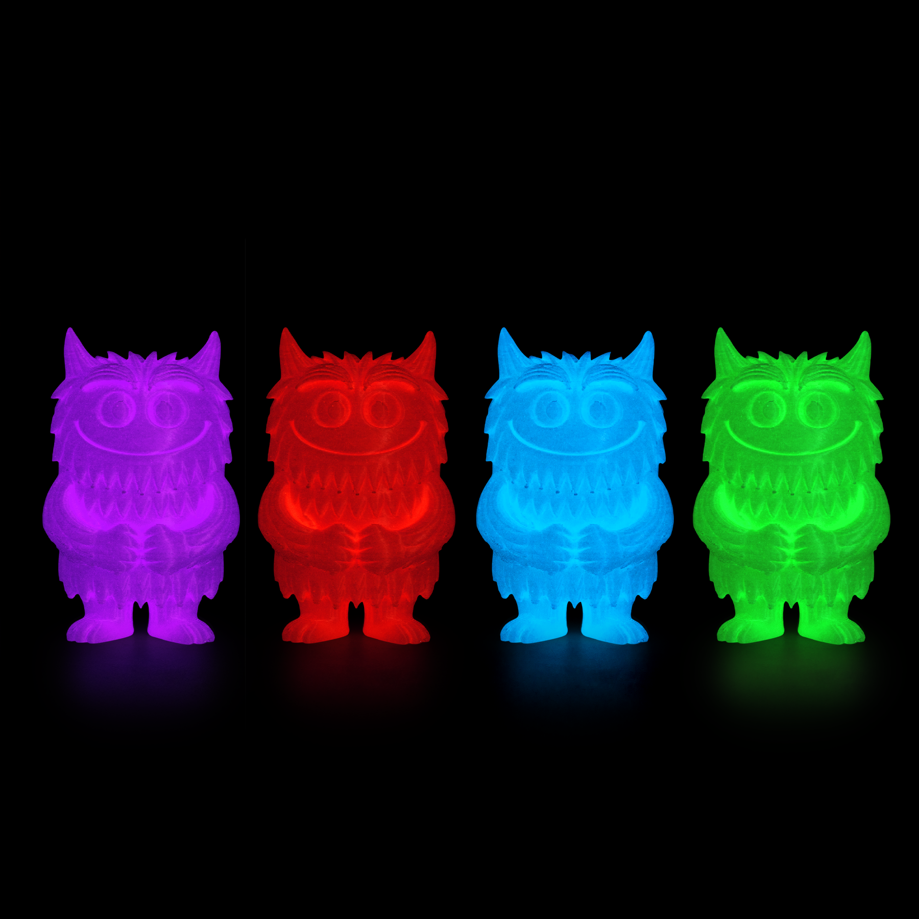 PLA Silk Glow in the Dark Variety Pack (4x200g)