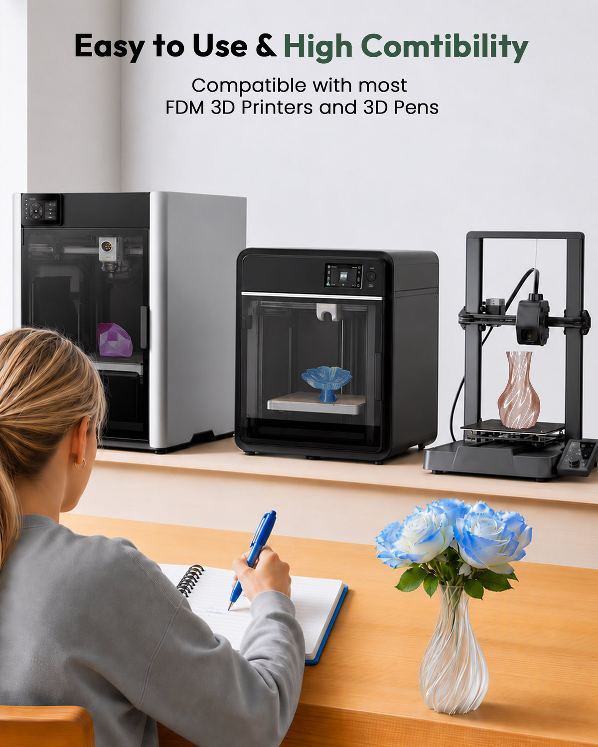 PETG Transparent 1.75mm,2KG/4.4LB