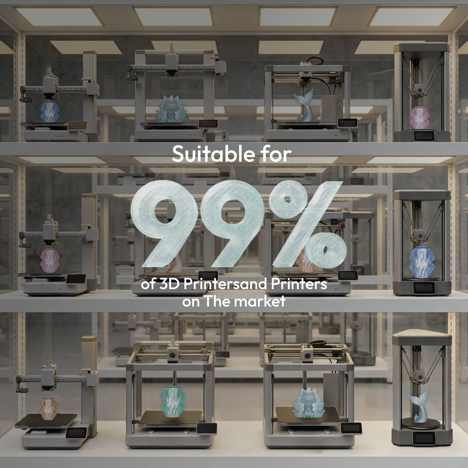 PLA Crystal-Transparent Gradient Variety Pack (4x200g)