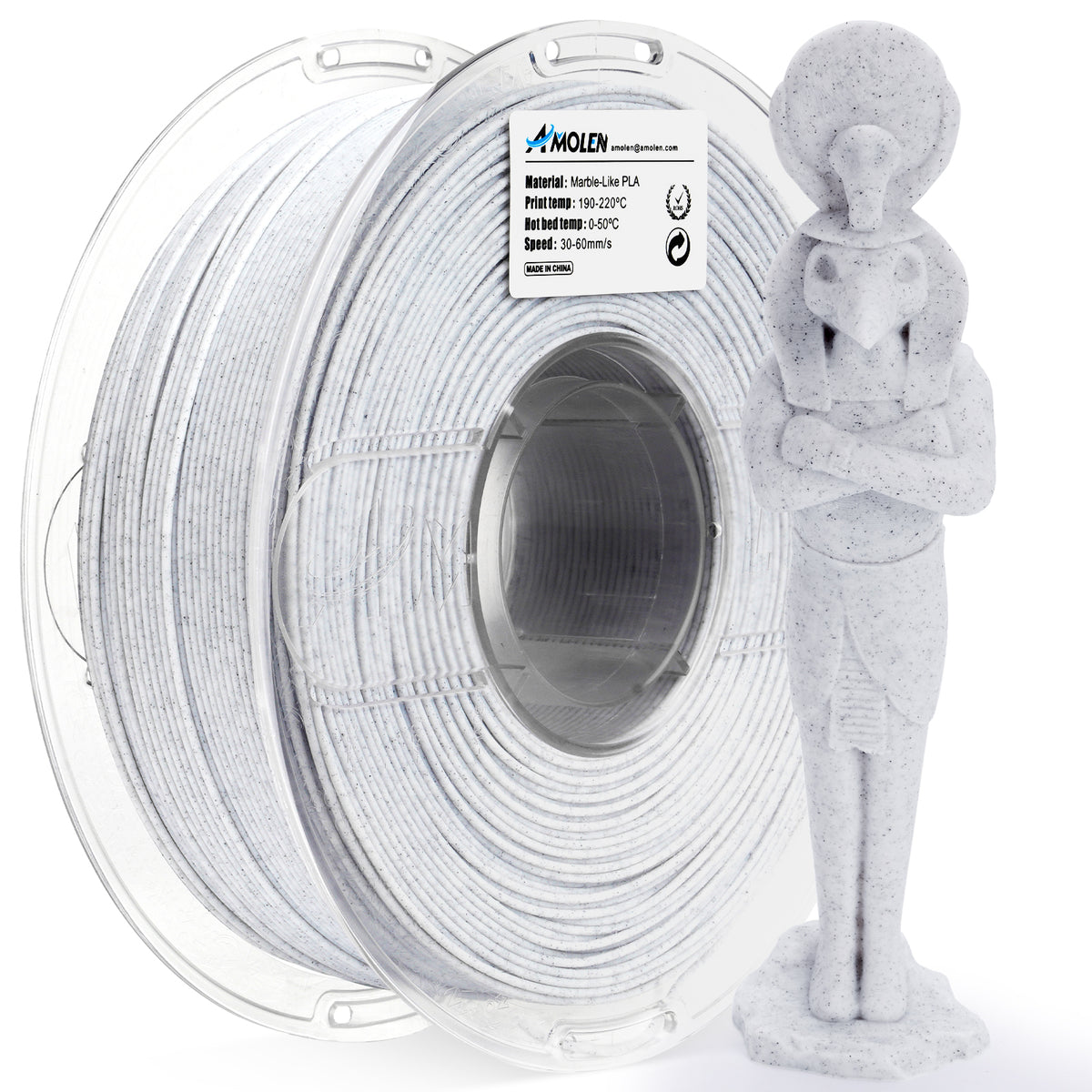 PLA Marble 1.75mm, 1KG/2.2LB