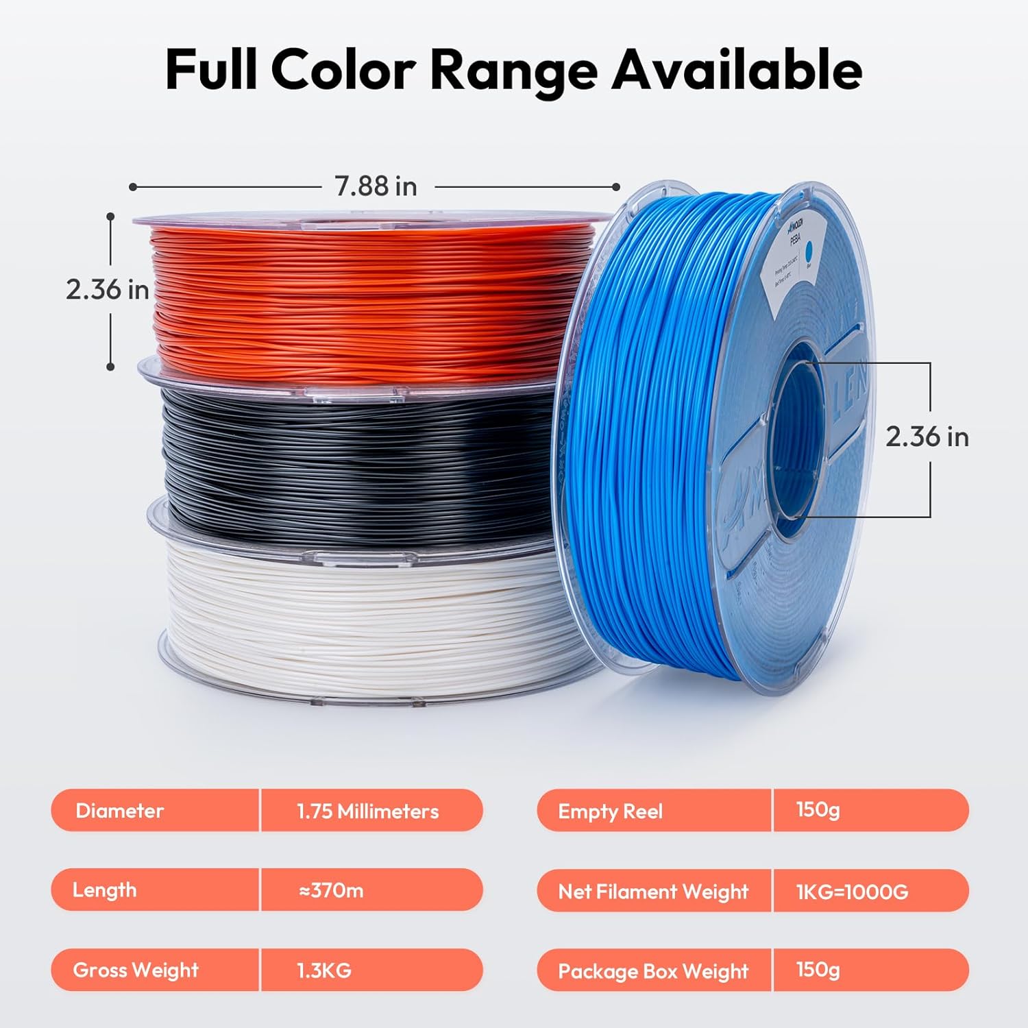 PEBA 90A Flexible Filament 1.75mm, 1KG