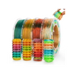 TPU Multicolor Rainbow Filament Spools and 3D Printed Flexible Samples