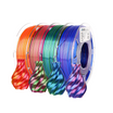 Amolen PLA Silk Dual Color Variety Pack Spools and 3D Printed Vases
