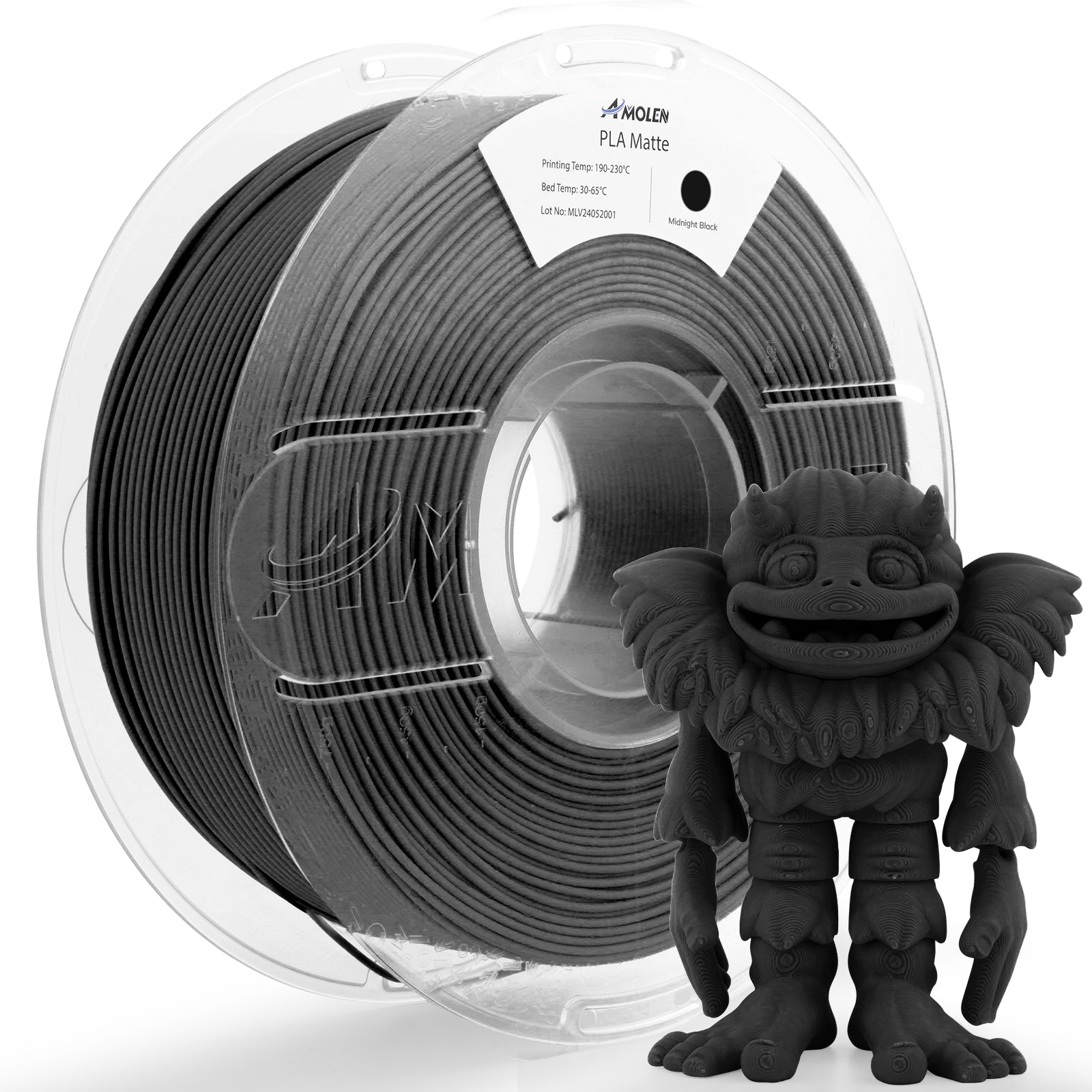 PLA Matte Basic 1.75mm, 1KG/2.2LB