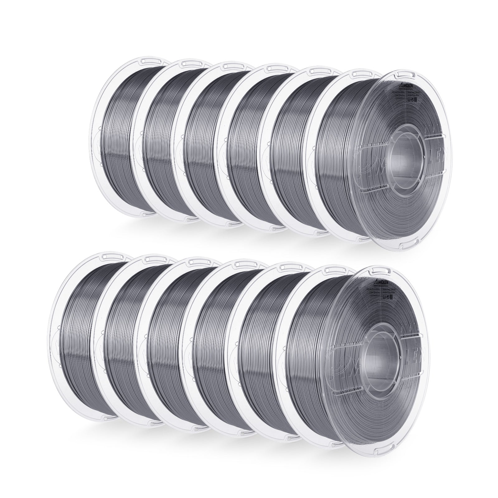PLA Silk Filament 1.75 mm,Silver Grey Color 12KG