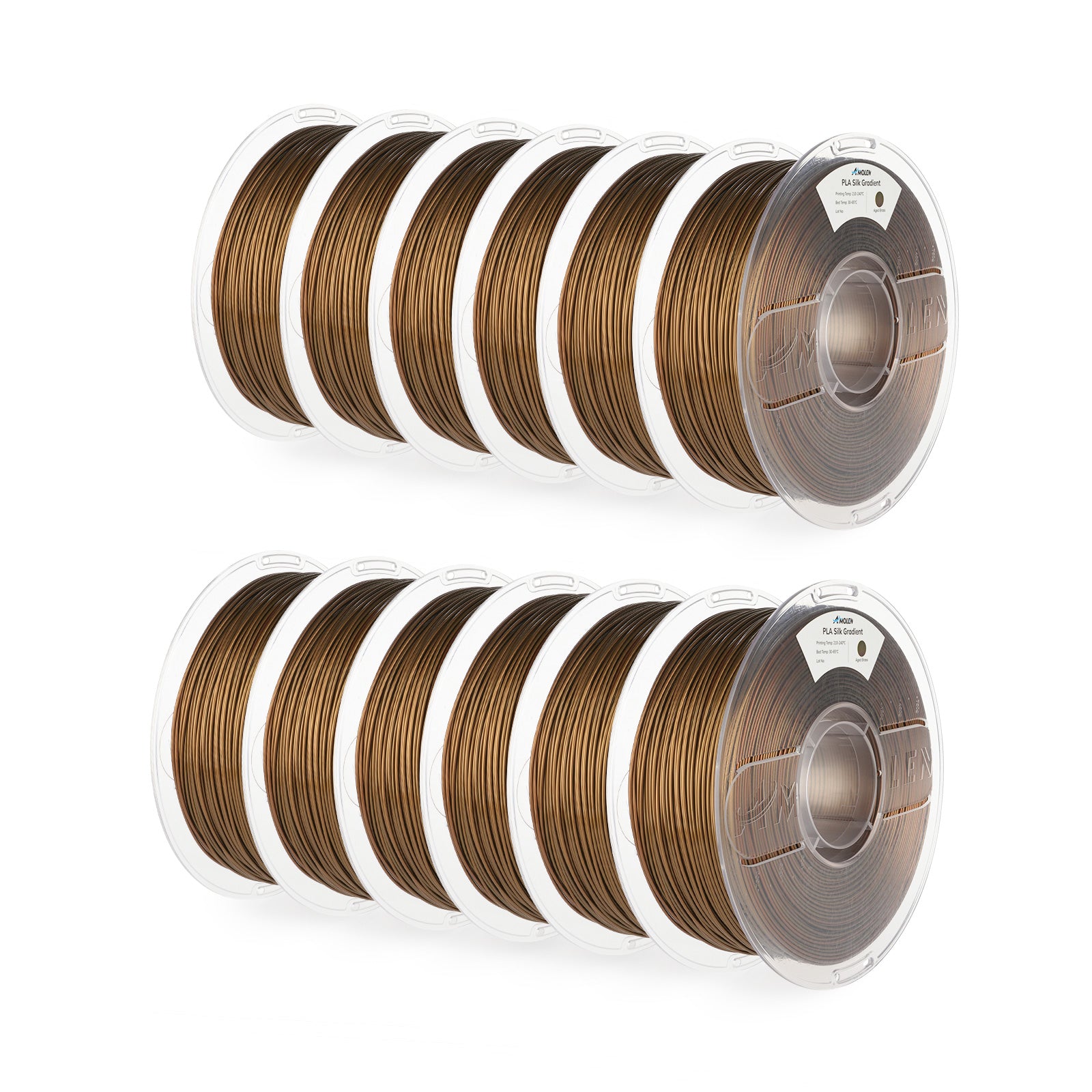 PLA Silk Basic 1.75mm, Aged Brass 12kg