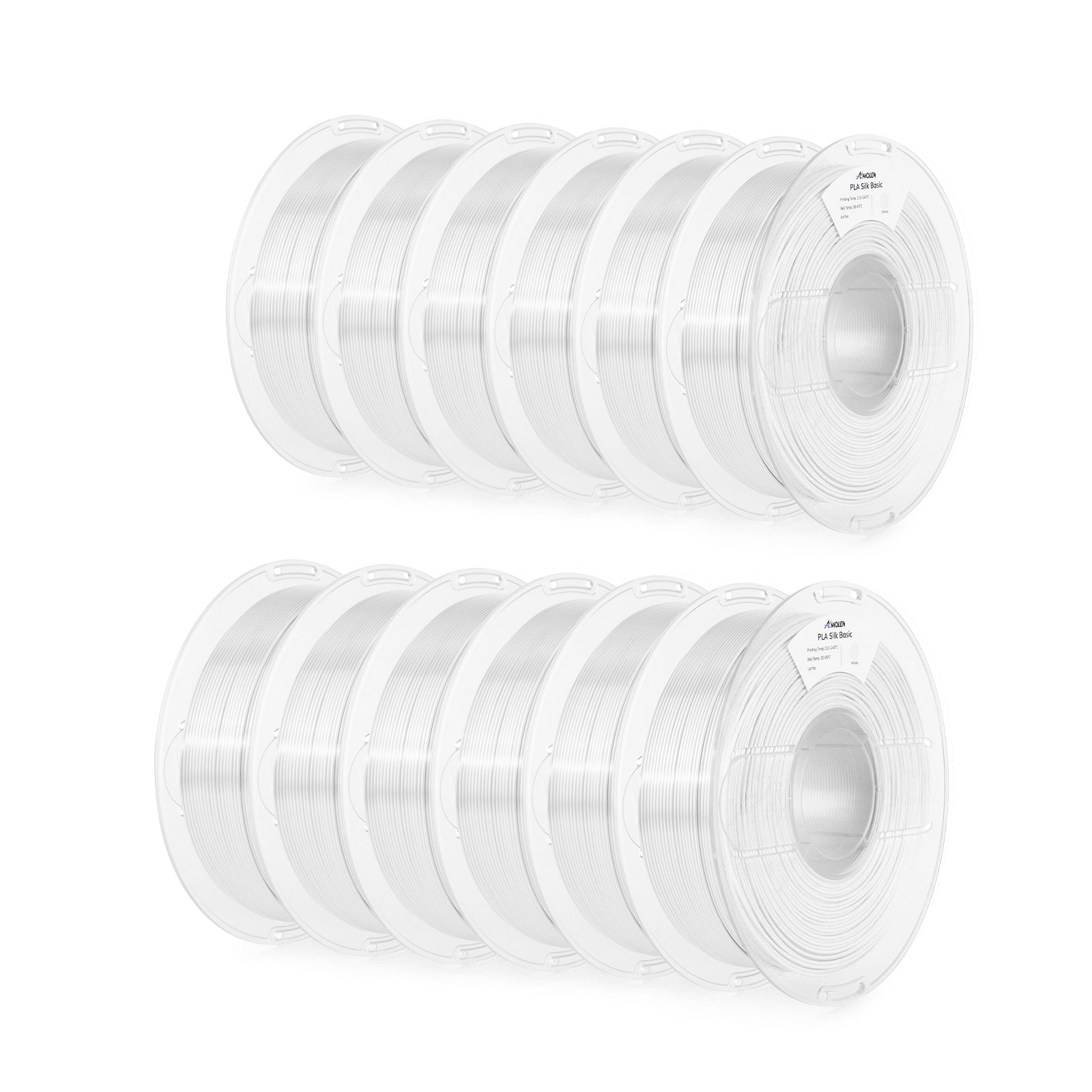 PLA Silk 1.75mm 12-Pack | 3D Printer Filament Bundle