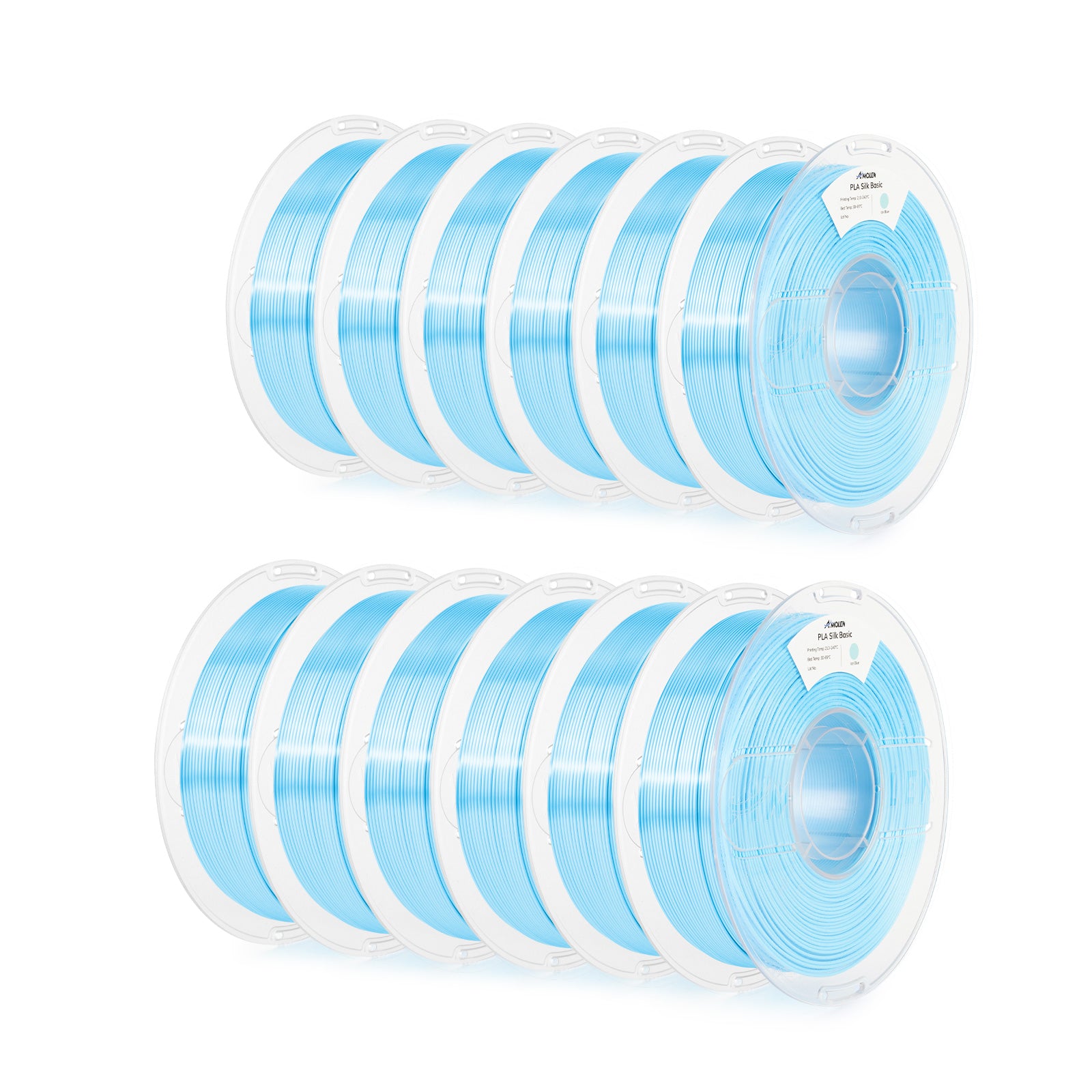 PLA Silk Basic 1.75mm, Ice Blue 12kg