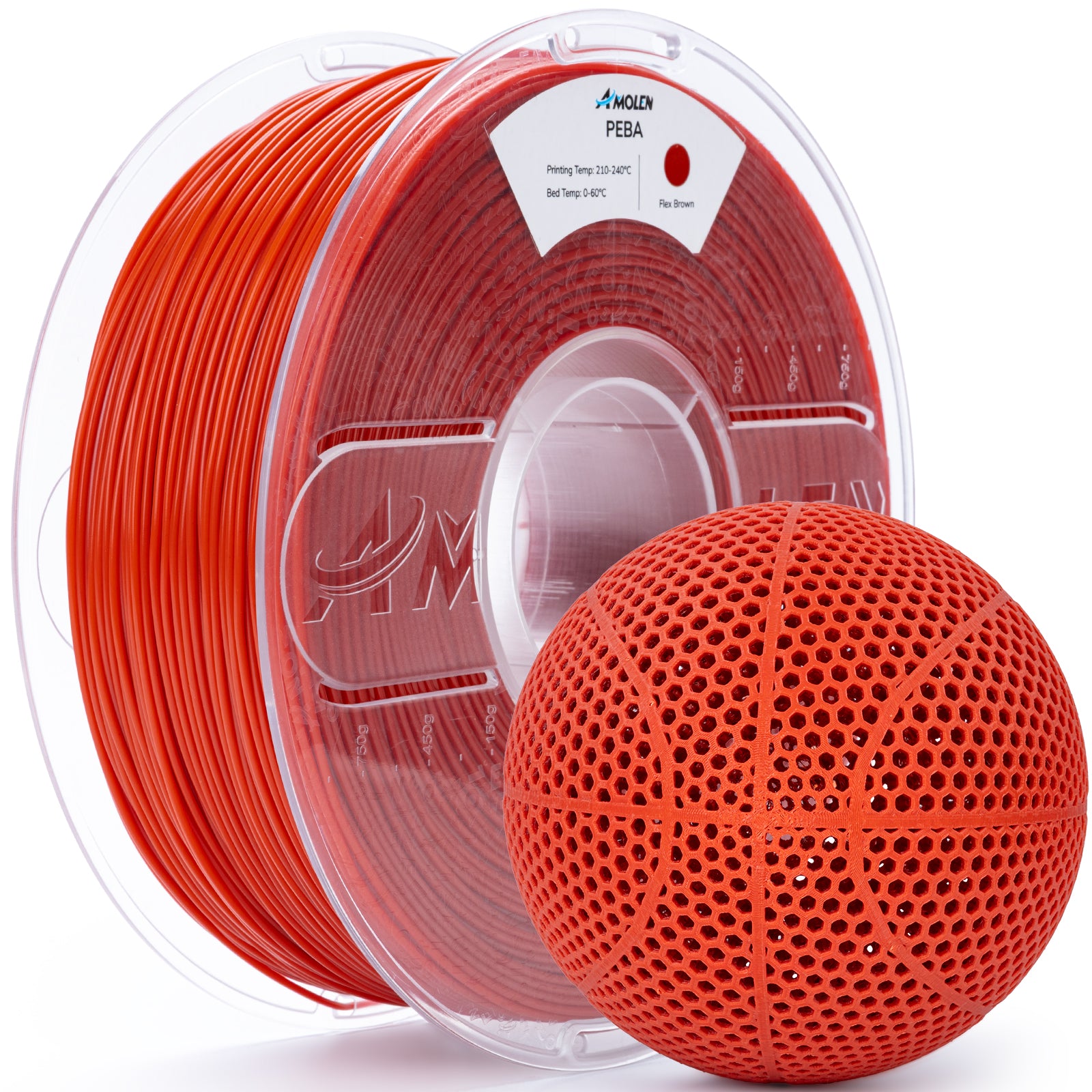 PEBA 90A Flexible Filament 1.75mm, 1KG