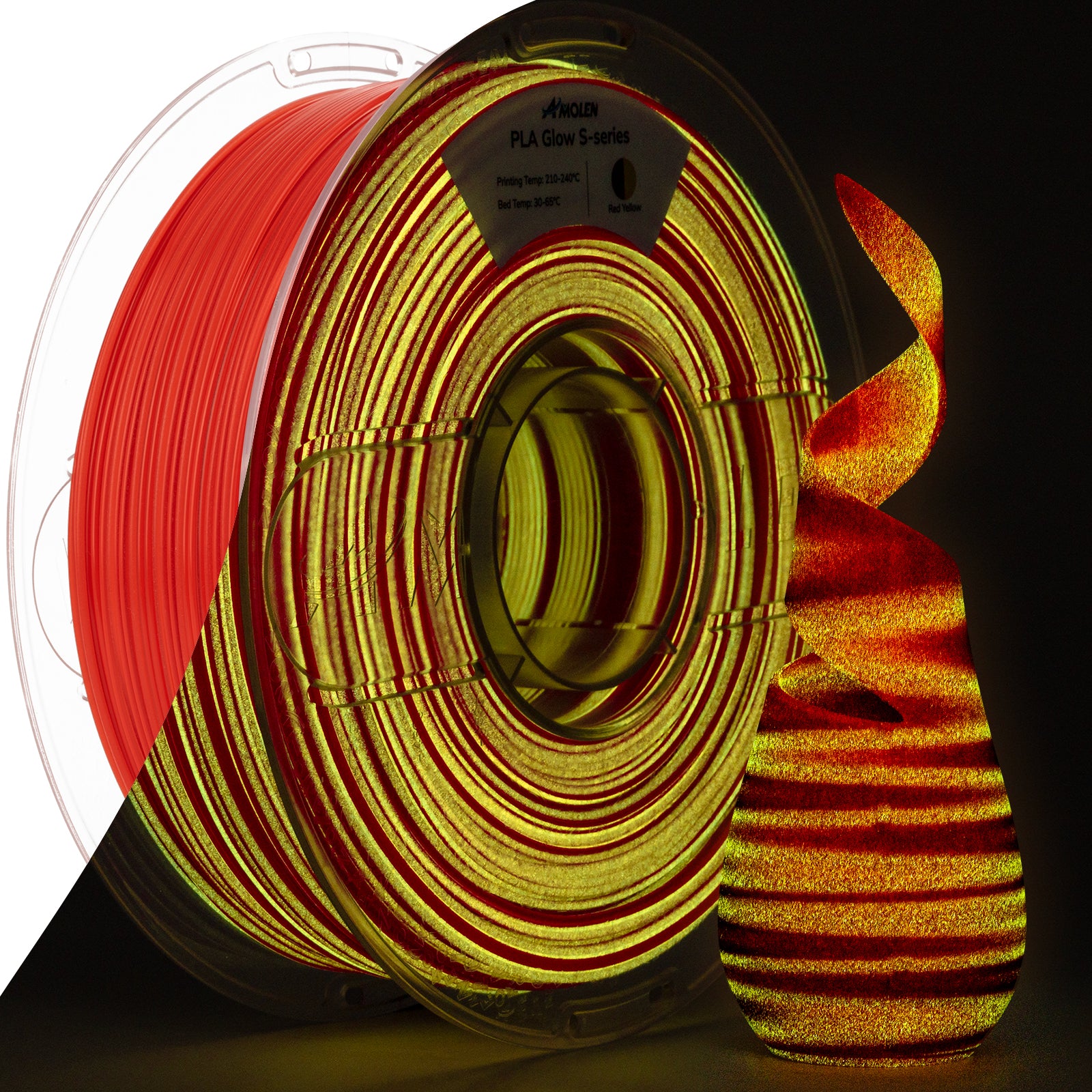 PLA S-Series Glow-in-the-Dark 1.75mm, 1KG/2.2LB