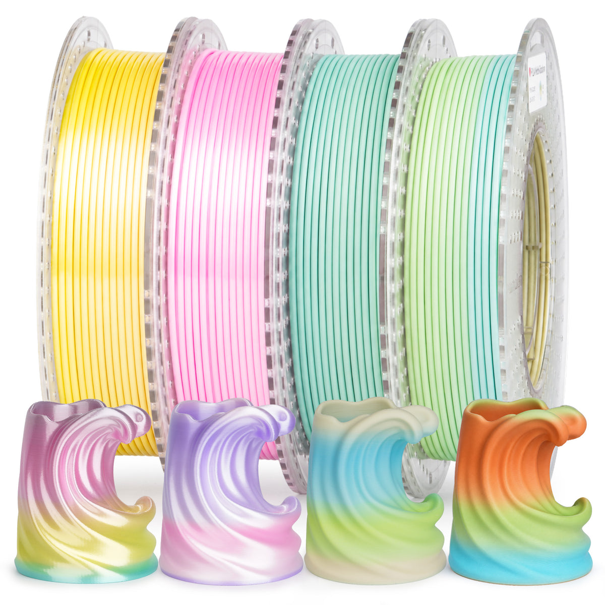 PLA Silk Rainbow Variety Pack (4x200g) - 1.75MM