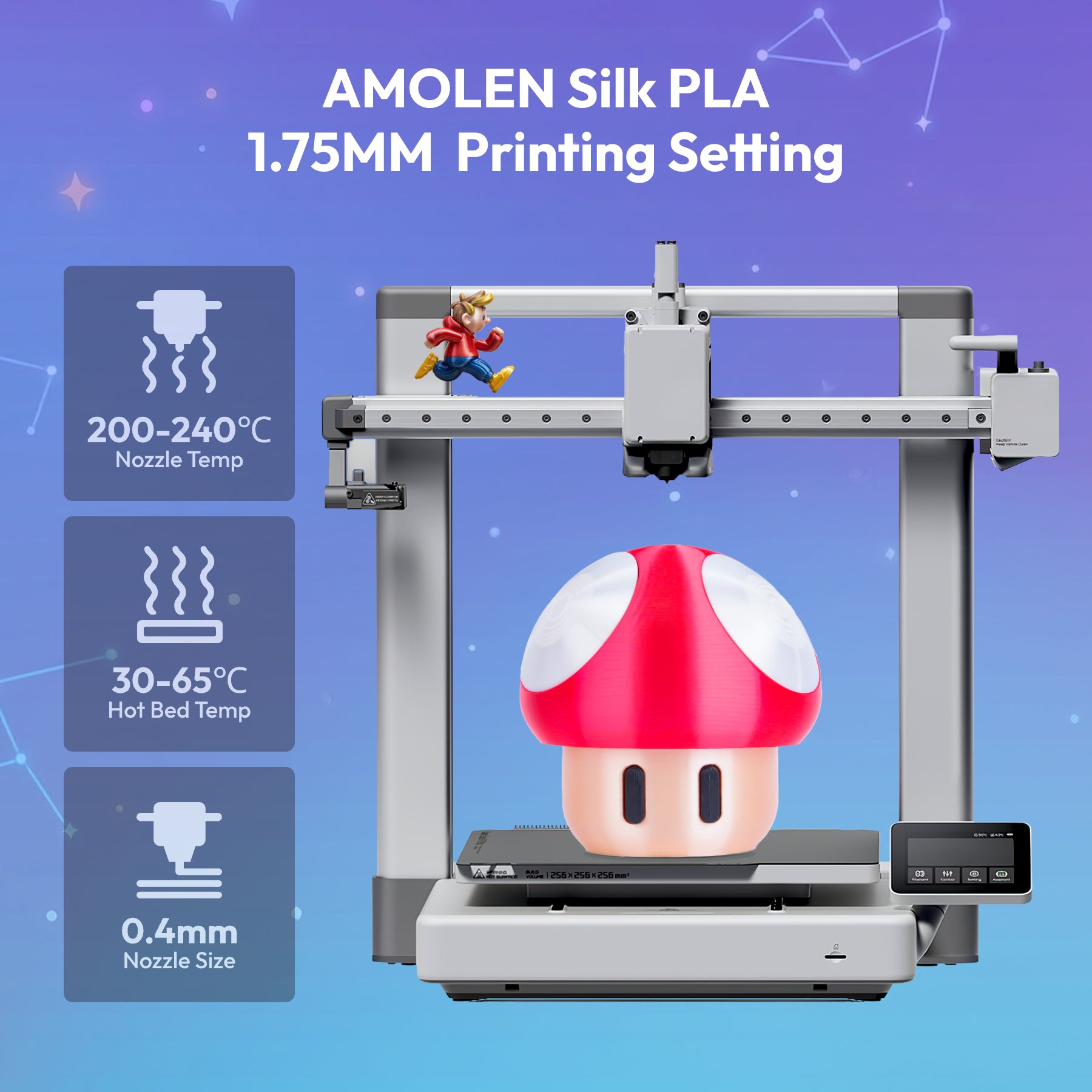 PLA Silk Basic Variety Pack (4x200g) - 1.75MM