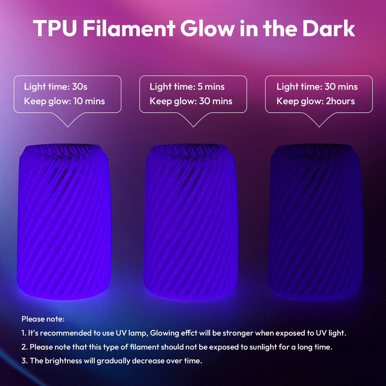 TPU Glow in the Dark Variety Pack (4x200g)