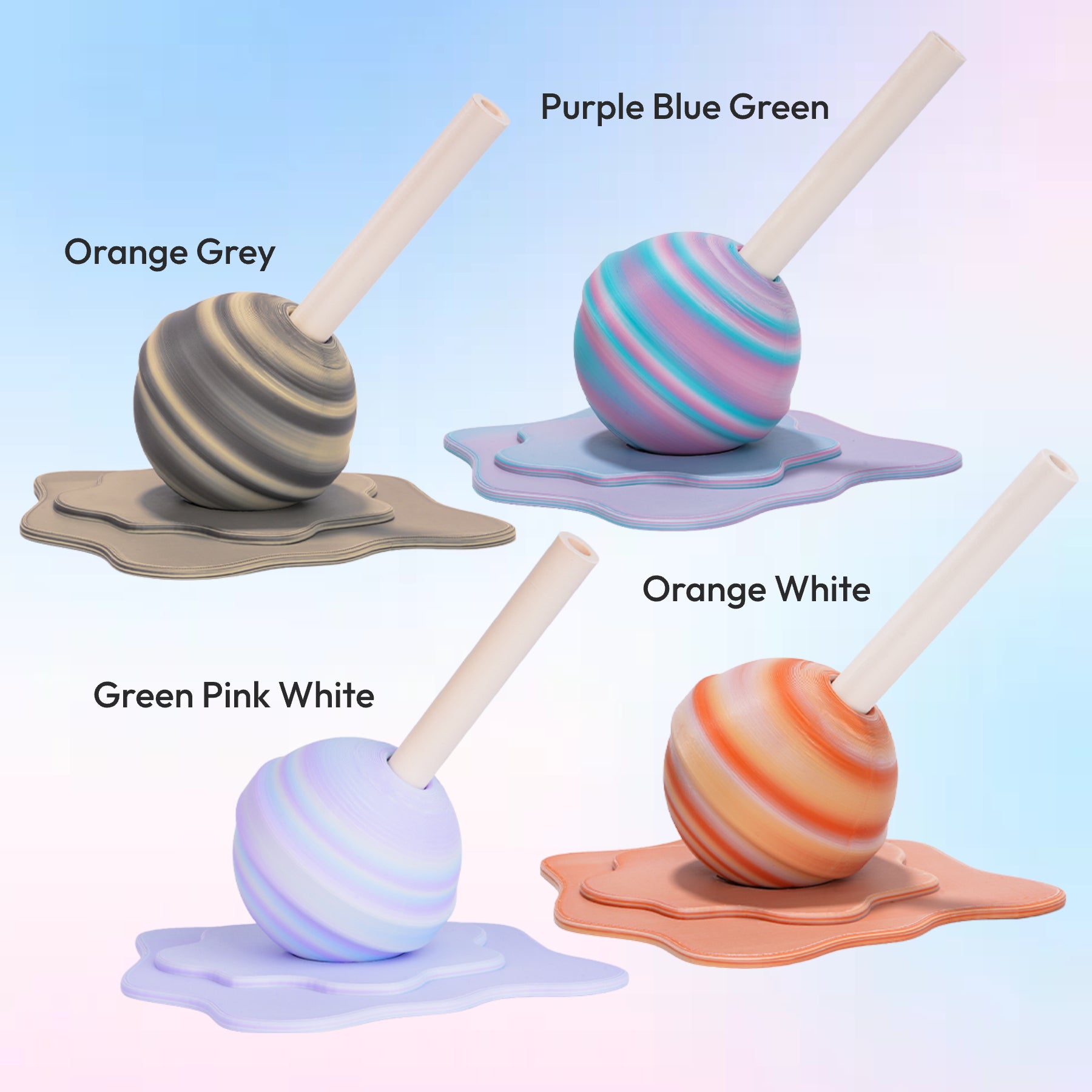 PLA Matte Multicolor Rainbow Pack (4x200g)