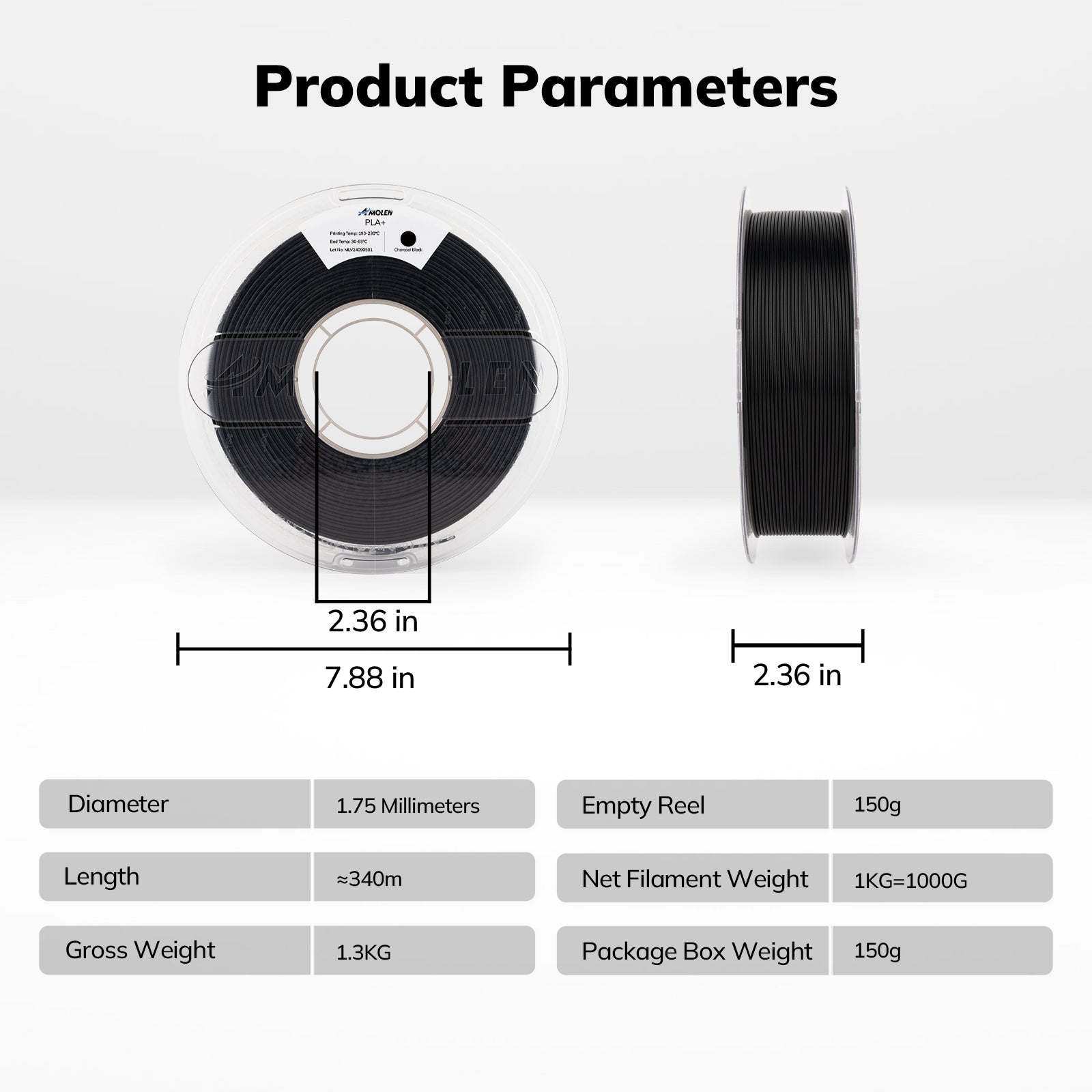 PLA+ High Speed 1.75mm, 1KG/2.2LB