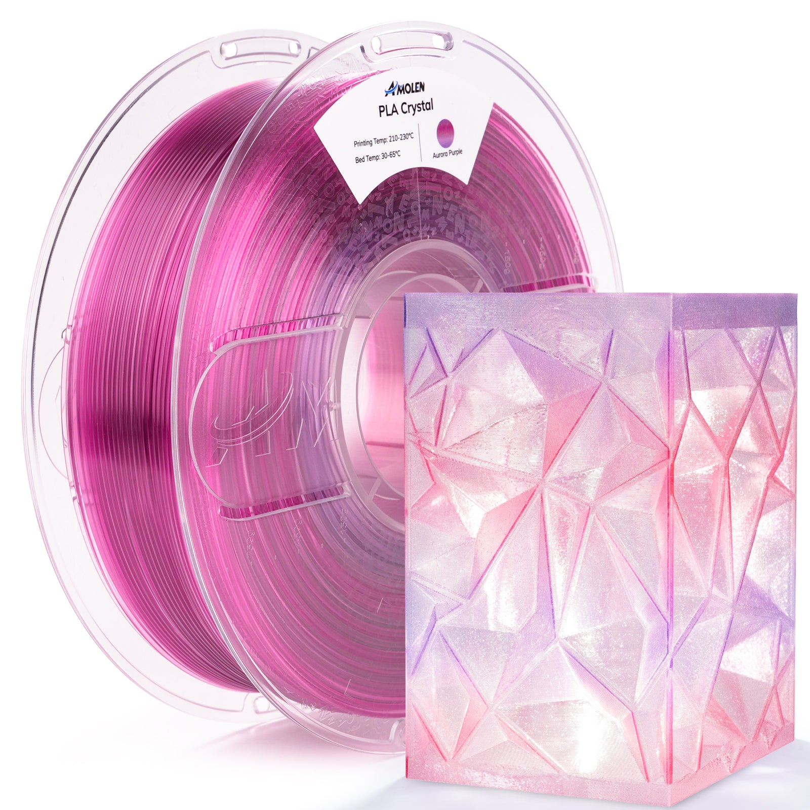 Crystal-Transparent PLA 1.75mm | 3D Printing Filament