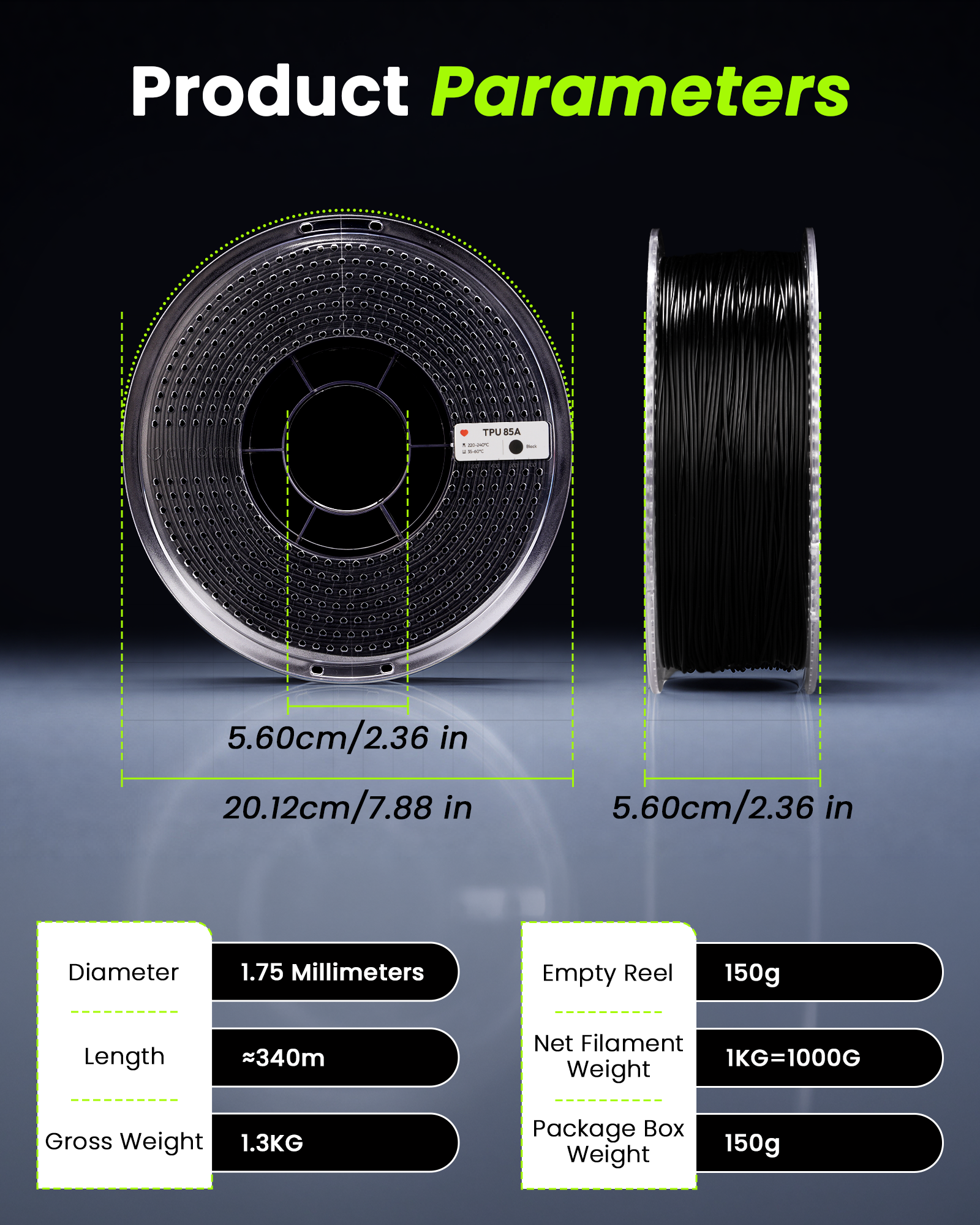 TPU Basic 1.75mm, 1KG