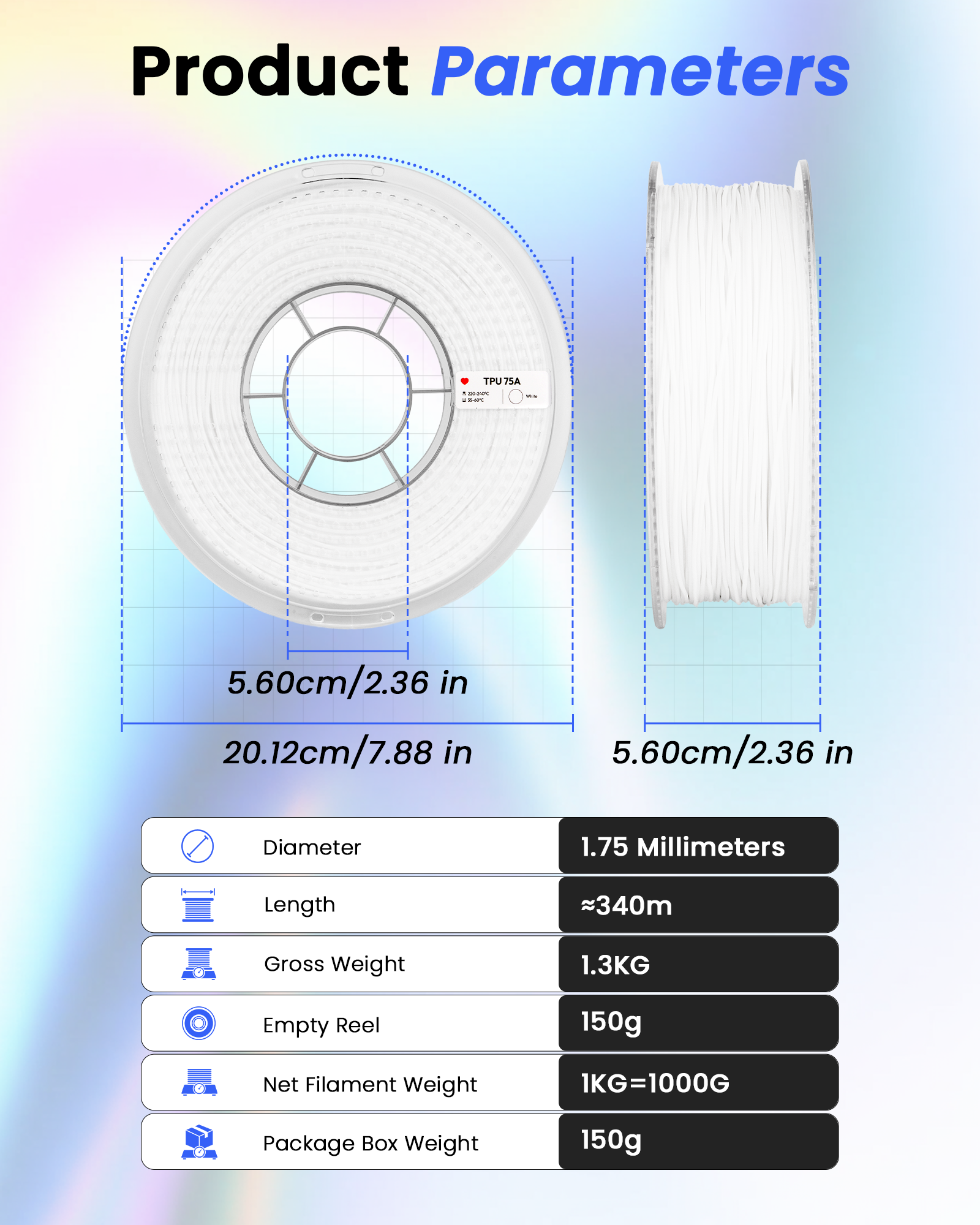 TPU Basic 1.75mm, 1KG