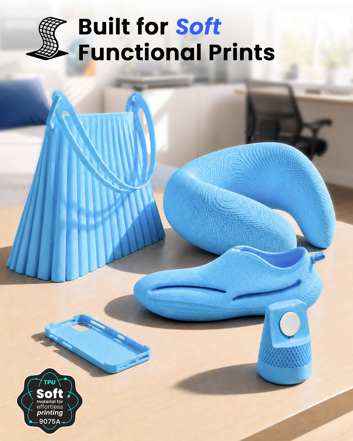 TPU Basic 9075A Filament 1.75mm, 800G
