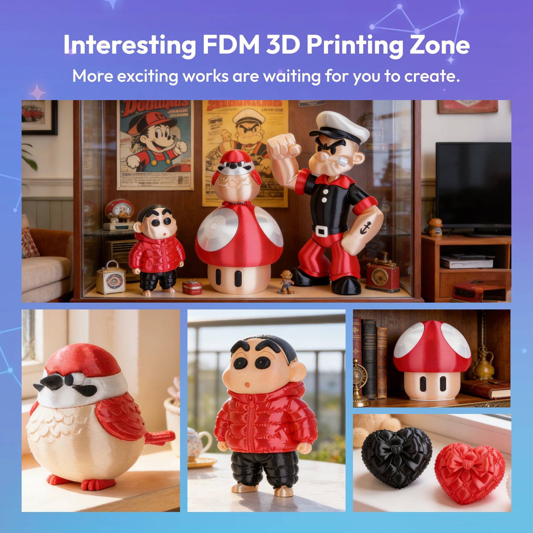 PLA Silk Basic Variety Pack (4x200g) - 1.75MM