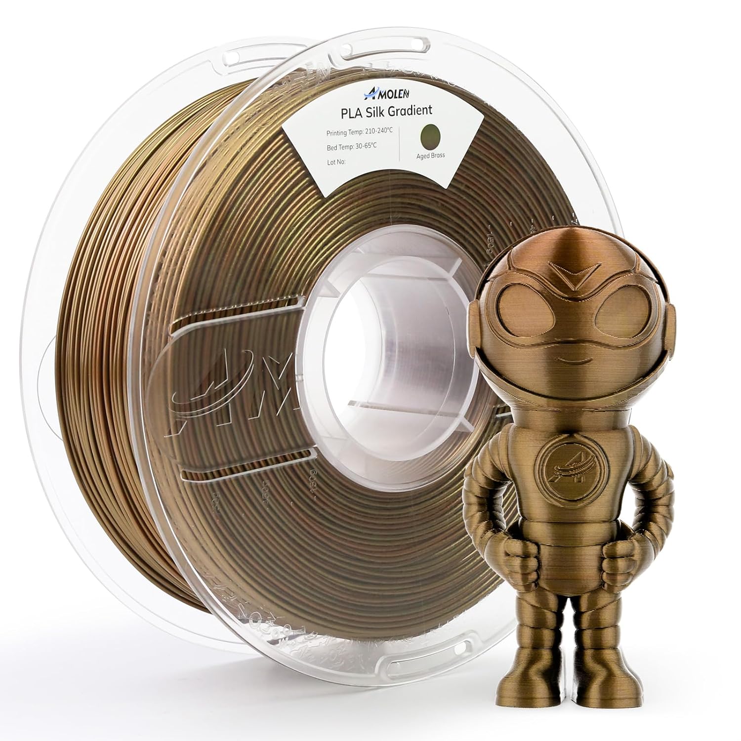 PLA Silk Basic 1.75mm, Aged Brass 12kg