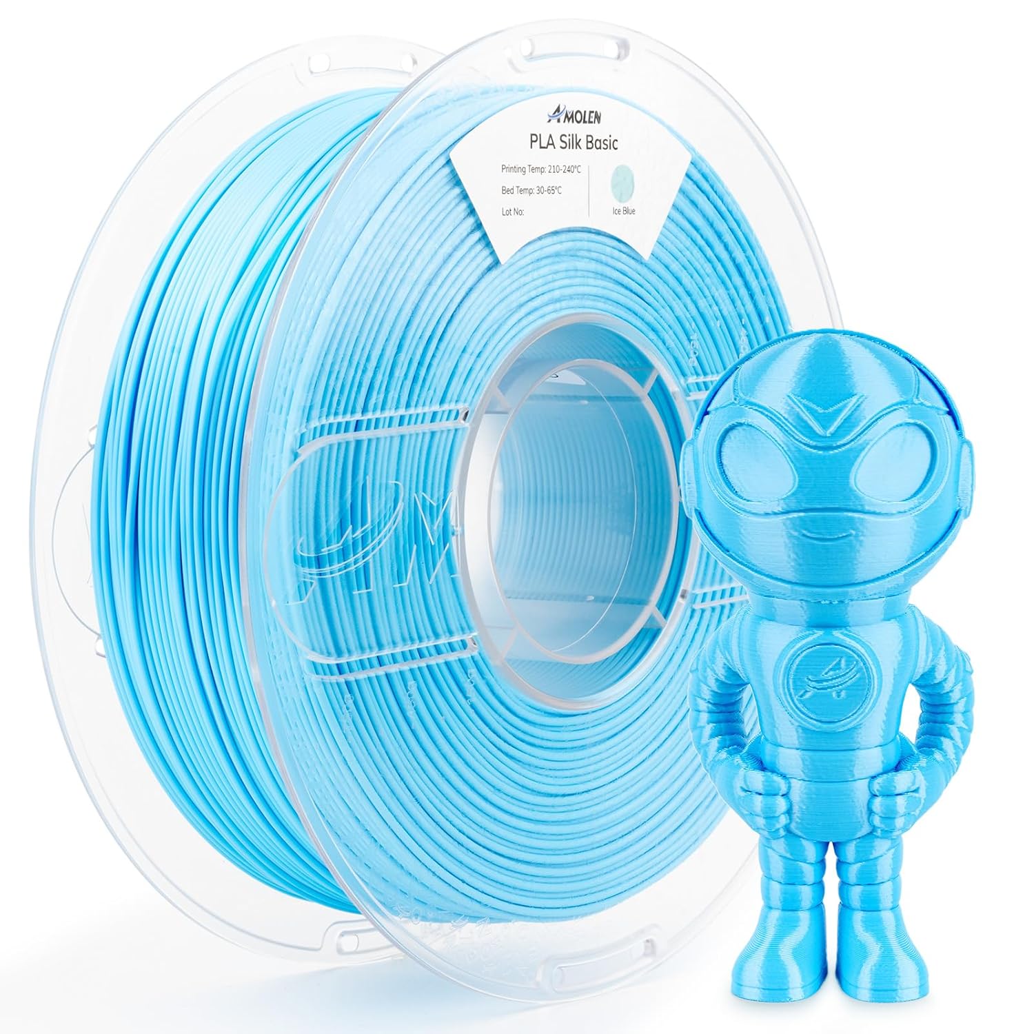 PLA Silk Basic 1.75mm, Ice Blue 12kg