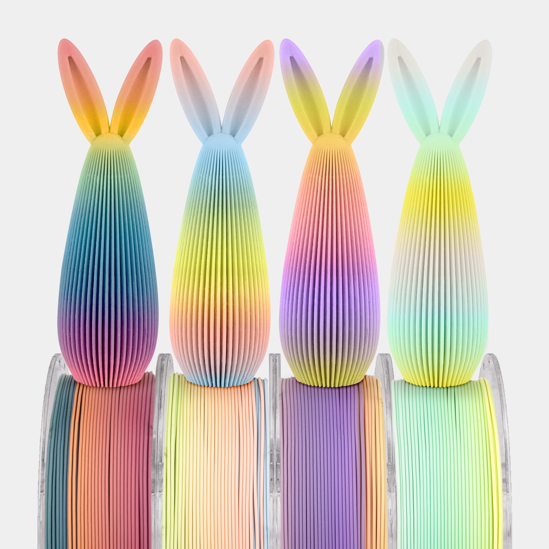 PLA Matte Rainbow Filament 1.75mm, 4KG/8.8LB