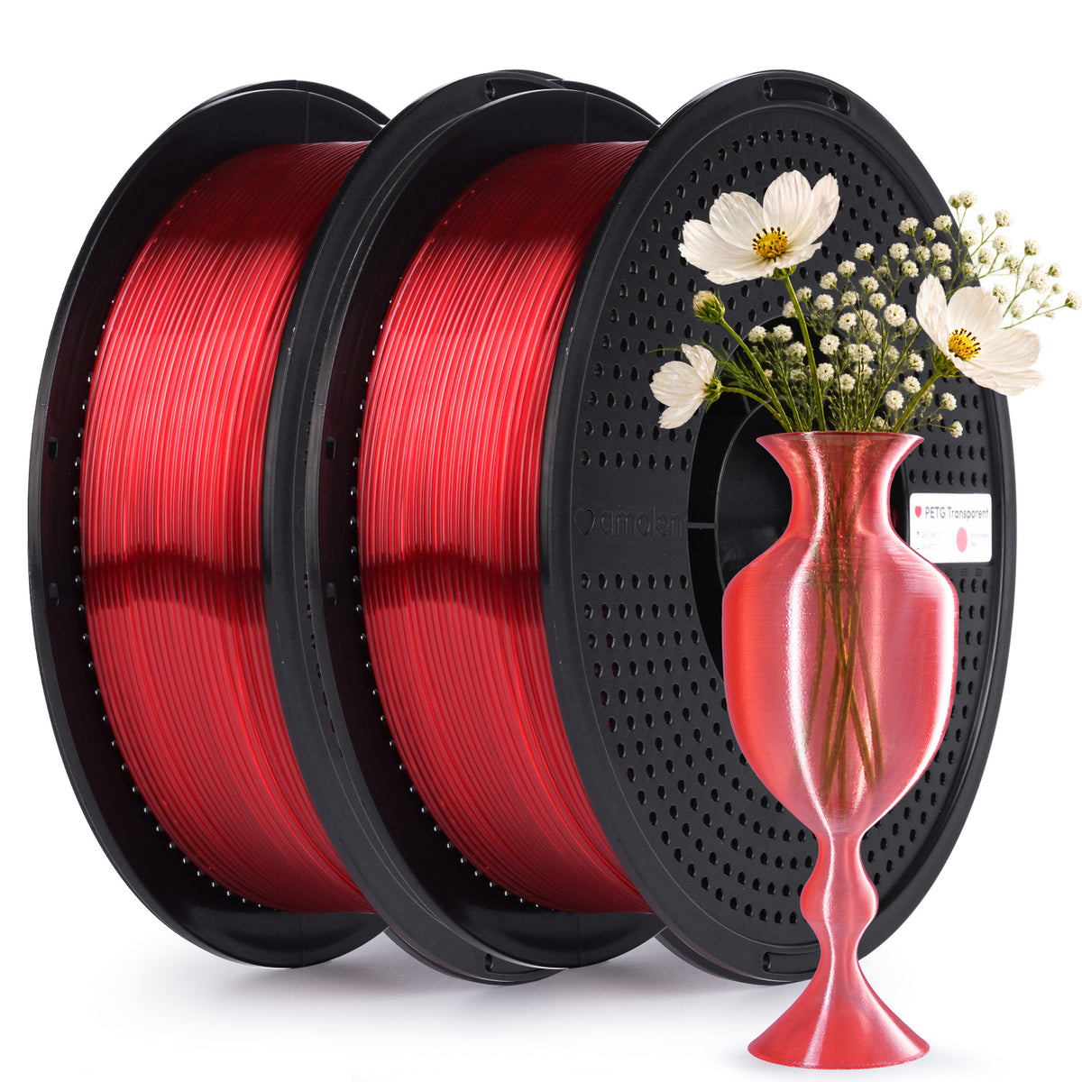 PETG Transparent 1.75mm,2KG/4.4LB