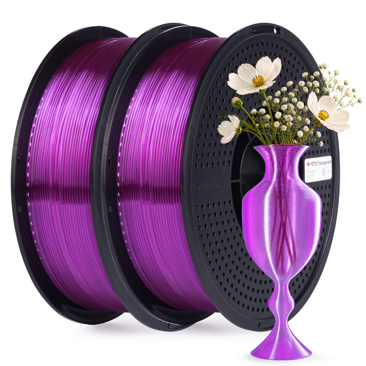 PETG Transparent 1.75mm,2KG/4.4LB