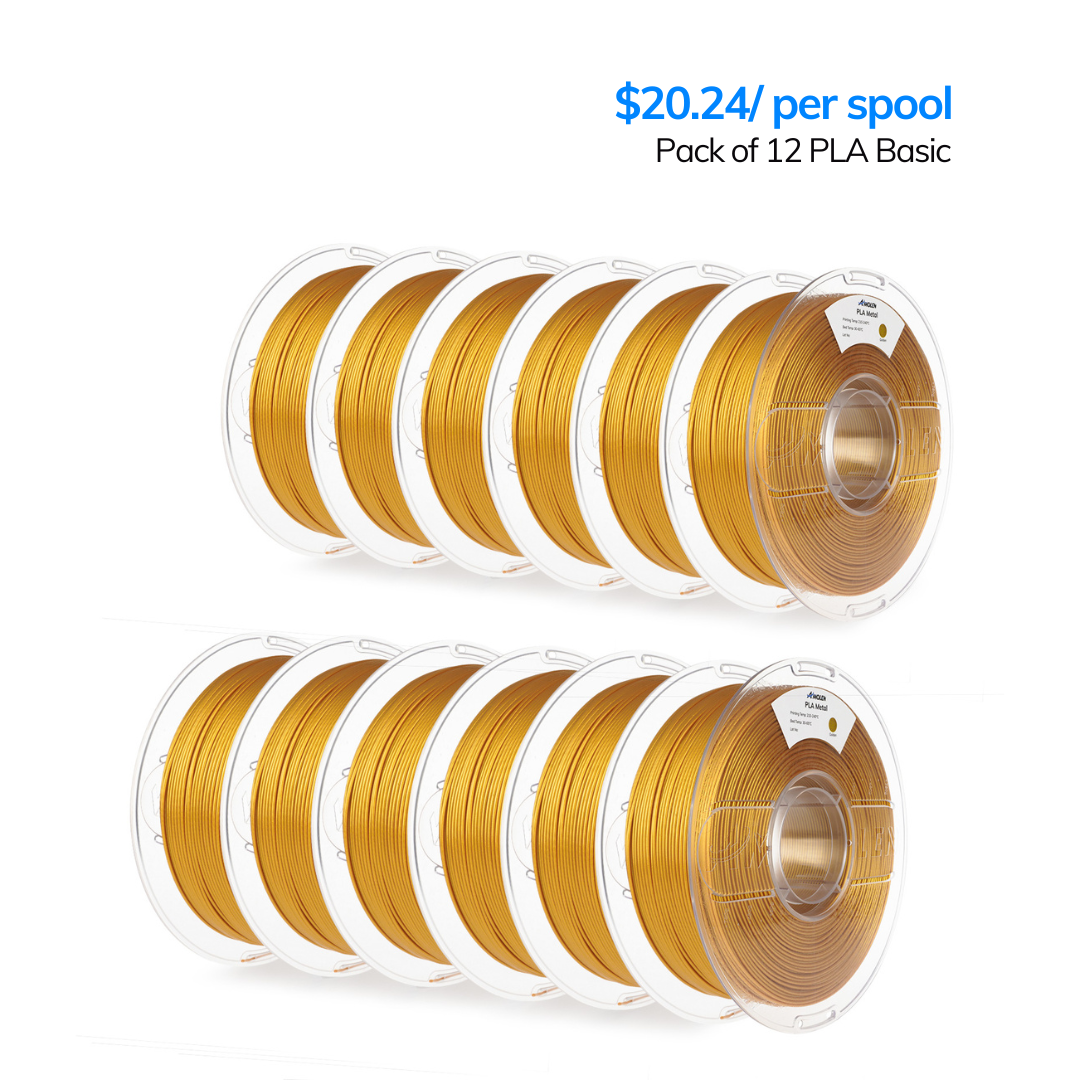 PLA Basic High Speed Filament 1.75 mm,Real Gold Color 12KG